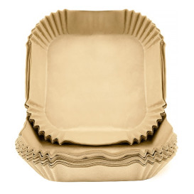 Papier Kraft pour Friteuse sans Huile 40g 17x17x4cm (50 Utés)