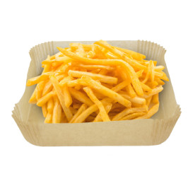 Papier Kraft pour Friteuse sans Huile 40g 17x17x4cm (50 Utés)