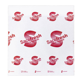 Sac en PE et Papier Réutilisable Fermeture Adhésiv Sacofresh Rouge 30x25cm (100 Utés)
