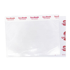 Sac en PE et Papier Réutilisable Fermeture Adhésiv Sacofresh Rouge 30x36cm (100 Utés)
