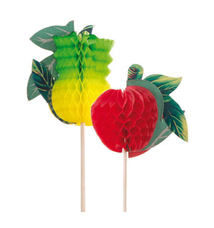 Piques de Décoration Fruit 20cm Piques de Décoration Fruit 20cm