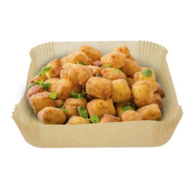 Papier Kraft pour Friteuse sans Huile 40g 17x17x4cm (50 Utés)