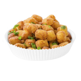 Papier Kraft pour Friteuse sans Huile Blanc 90g Ø22x4cm (50 Utés)