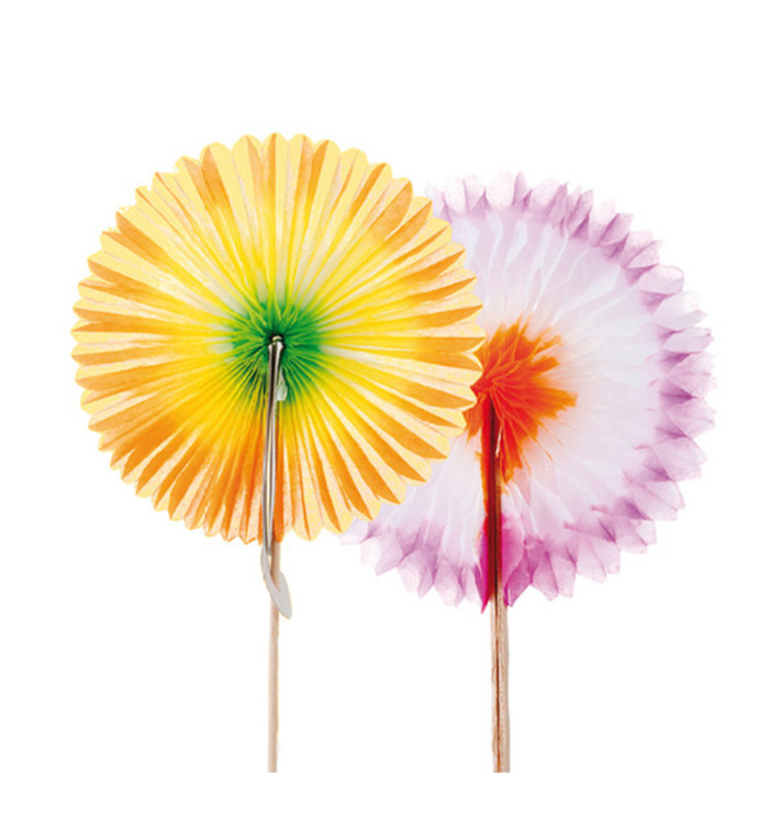 Piques de Décoration Eventails Chinois 7,5cm Piques de Décoration Eventails Chinois 7,5cm