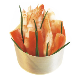 Verrine Dégustation Bois 40ml Ø5x2cm (1.200 Utés)