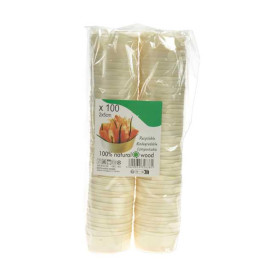 Verrine Dégustation Bois 40ml Ø5x2cm (1.200 Utés)