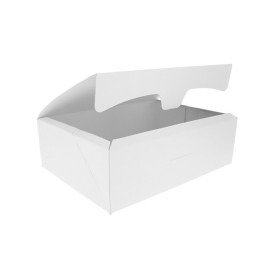 Boîte pâtissière 17,5x11,5x4,7cm 250g Blanc (20 Unités)