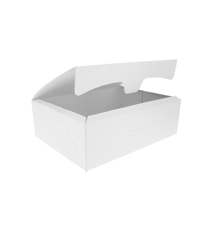 Boîte pâtissière 18,2x13,6x5,2cm 500g Blanc (250 Unités) Boîte pâtissière 18,2x13,6x5,2cm 500g Blanc (250 Unités)