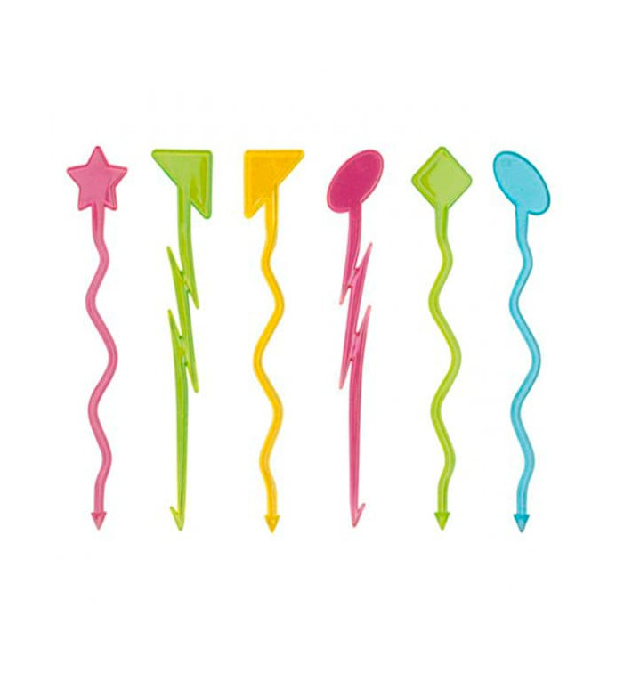 Agitateur à Boisson Plastique Multiforme 180mm Agitateur à Boisson Plastique Multiforme 180mm