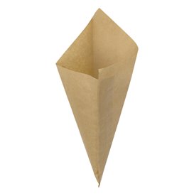 Sac Non-Tissé avec Anses Découpées Bleu Marine 17+5x22,5cm (25 Utés)