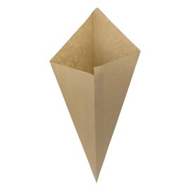 Sac Non-Tissé avec Anses Découpées Bleu Électrique 17+5x22,5cm (200 Utés)