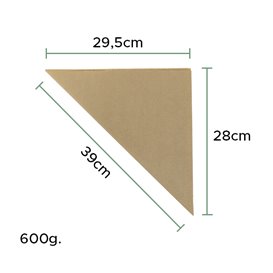 Cornet en Papier Ingraissable Kraft 39cm 600gr (100 Utés)