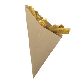 Cornet en Papier Ingraissable Kraft 34cm 400gr (2.000 Utés)