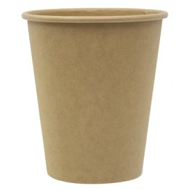 Gobelet Carton 9 Oz/280ml Kraft-Kraft Ø8,1cm (50 Utés)
