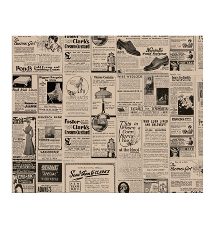 Papier Ingraissable Kraft Times 28x34cm (4.000 Utés) Papier Ingraissable Kraft Times 28x34cm (4.000 Utés)