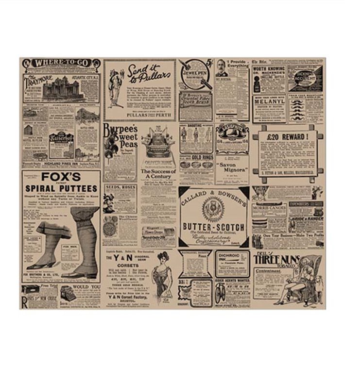 Papier Ingraissable Kraft Times 31x38cm (4.000 Utés) Papier Ingraissable Kraft Times 31x38cm (4.000 Utés)