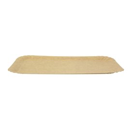 Plat rectangulaire en Carton Kraft 14x21 cm (100 Unités)