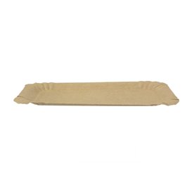 Plat rectangulaire en Carton Kraft 16x22 cm (1400 Unités)