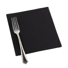 Serviette en Airlaid Noir 40x40cm (50 Utés)