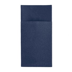 Serviette Kangourou en Airlaid Bleu 40x40cm (30 Unités)