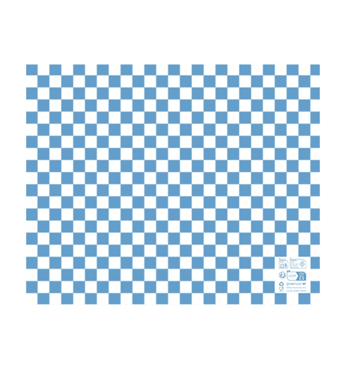Papier Ingraissable “Vichy” Bleu 20x24,5cm (1.000 Utés)