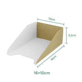 Emballage en Carton pour Gaufre 16x10cm (100 Utés)