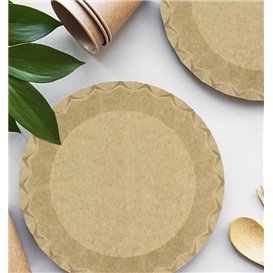Assiette en Carton Kraft “Flower” Ø18cm 225g/m² (700 Utés)