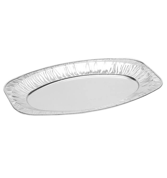 Plat Oval Aluminium 1650ml (100 Unités) Plat Oval Aluminium 1650ml (100 Unités)