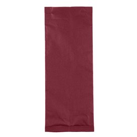 Enveloppe Porte-Couverts avec Serviettes Bordeaux 11x25cm (800 Utés)