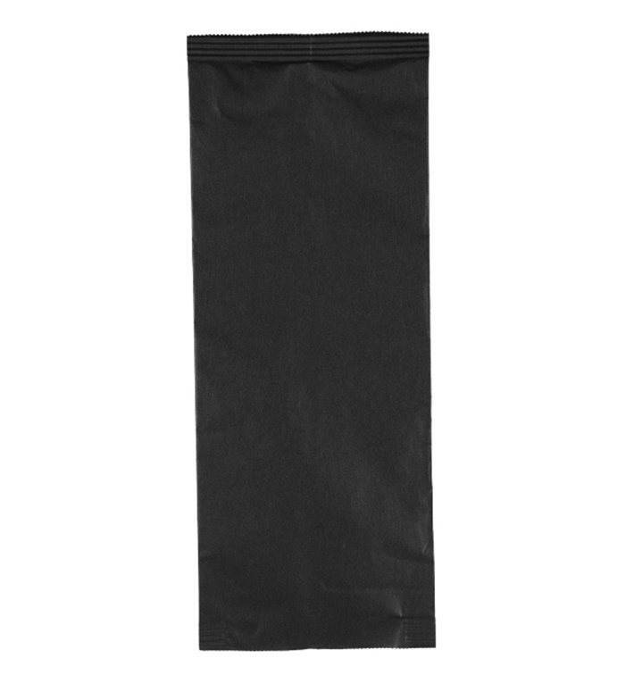 Enveloppe Porte-Couverts avec Serviettes Noir 11x25cm (100 Utés)