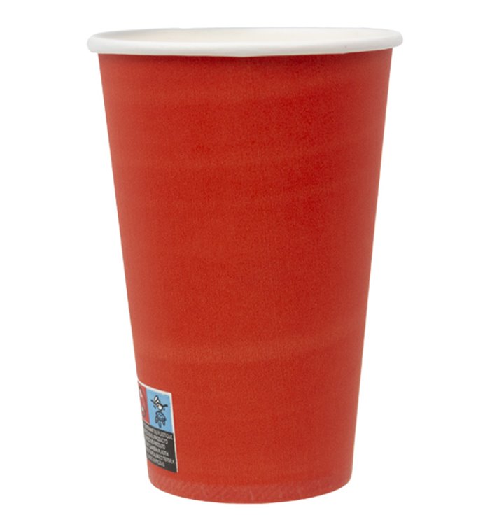 Gobelet en carton « Couleurs » Rouge 600ml Ø9,4cm (20 Utés) Gobelet en carton « Couleurs » Rouge 600ml Ø9,4cm (20 Utés)