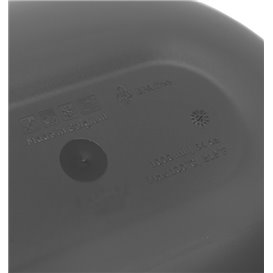 Bol réutilisable durable PP Bio Grey « Revolve » Ovale 1000ml 22x17,4x5cm (1 Uté)