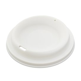 Couvercle Réutilisable en PP Crème pour Gobelet Ø9,6cm (600 Utés)