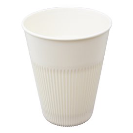 Gobelet Réutilisable et Durable en PP Crème 355ml Ø9,6cm (25 Unités)