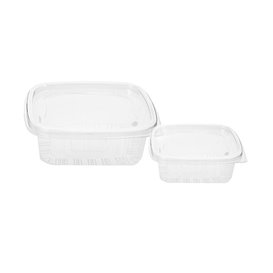 Coque avec charnière PET 370ml (50 Utés)