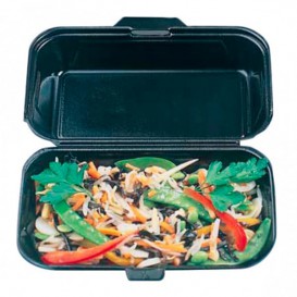 Boîte en FOAM LunchBox Noir 240x155x70mm (500 Unités)