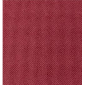 Serviette en Papier Molletonnée 40x40cm 2E Bordeaux (50 Utés)