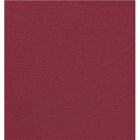 Serviette Kangourou en Papier Molletonnée 40x40cm Bordeaux (30 Utés)