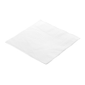 Serviette en Papier avec Bordure 40x40cm 1E Blanche (200 Utés)