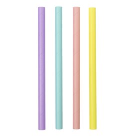 Paille Droite Papier Couleurs Ø1,2cm 20cm (3.000 Utés)