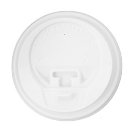 Couvercle Perforé pour Gobelet Carton 7Oz Blanc Ø7,2cm (100 Utés)