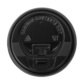 Couvercle Perforé pour Gobelet Carton 7Oz Noir Ø7,2cm (1000 Utés)