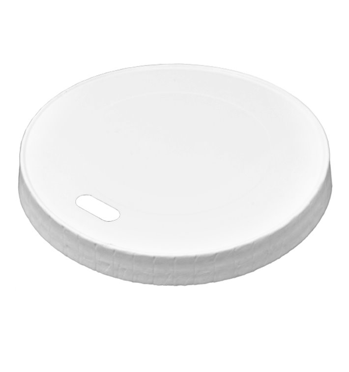 Couvercle Travel Avec trou Papier Blanc Ø8,0cm (50 Utés) Couvercle Travel Avec trou Papier Blanc Ø8,0cm (50 Utés)