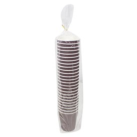 Gobelet Carton 9Oz/270ml Ondulé Kraft Ø8cm (25 Utés)