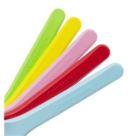 Cuillère à Glace Couleurs CPLA 10cm (100 Utés)