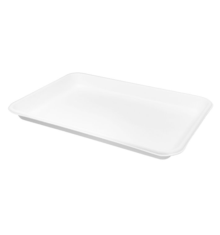 Plateau en Canne à Sucre Blanc 24,5x17,5cm (50 Utés) Plateau en Canne à Sucre Blanc 24,5x17,5cm (50 Utés)