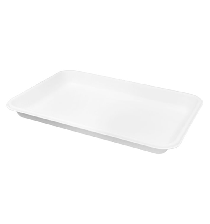 Plateau en Canne à Sucre Blanc 22,5x16cm (50 Utés) Plateau en Canne à Sucre Blanc 22,5x16cm (50 Utés)