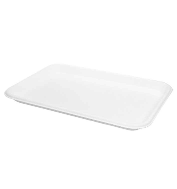 Plateau en Canne à Sucre Blanc 20,5x14,5cm (500 Unités) Plateau en Canne à Sucre Blanc 20,5x14,5cm (500 Unités)