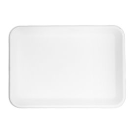 Plateau en Canne à Sucre Blanc 22,5x16cm (50 Utés)