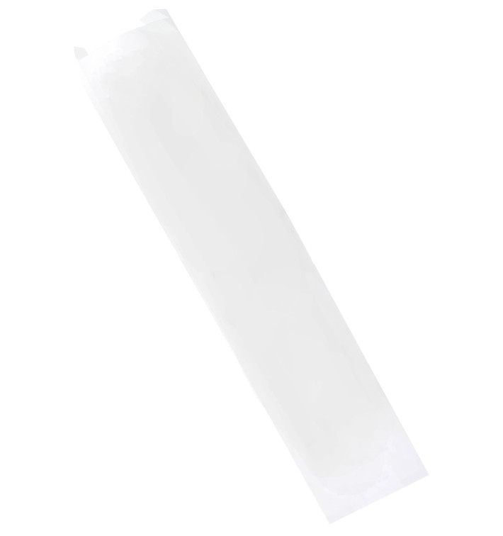 Sac Papier Blanc 9+5x24cm (250 Unités) Sac Papier Blanc 9+5x24cm (250 Unités)